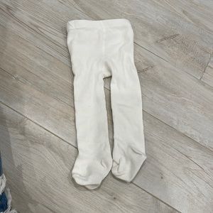 Zara Baby White Cotton Tights